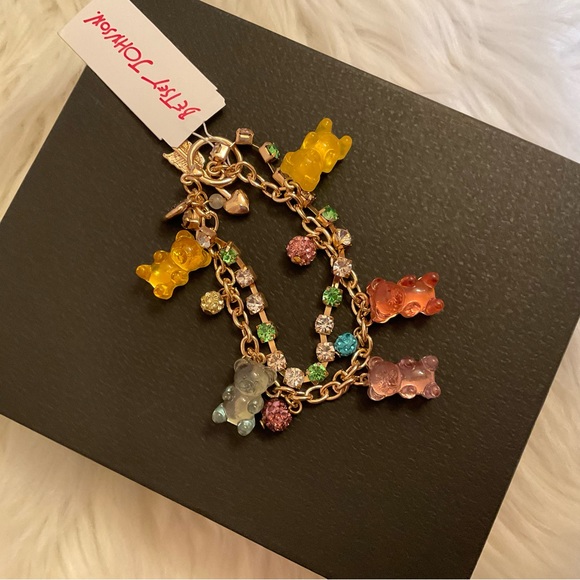 Betsey Johnson Jewelry - Betsey Johnson Gummy Bear & Stone Bracelet - NWT - Double Strand - Pastel